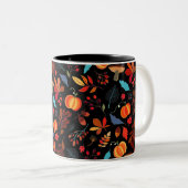 Herfstpatroon Koffie Mok - Kies kleur (Voorkant rechts)