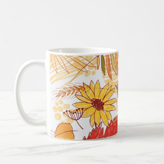 Herfstpatroon Koffiemok (Links)