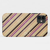  herfstpatroon met diagonale strepen Case-Mate iPhone case (Achterkant (horizontaal))