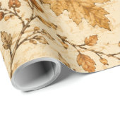 Herfstpatroon met pompoen en kalebassen cadeaupapier (Rol Hoek)