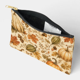 Herfstpatroon met pompoen en kalebassen etui