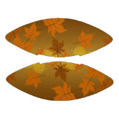 Herfstpatroon met vallende esdoornbladeren en boke american football (Panelen)