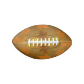 Herfstpatroon met vallende esdoornbladeren en boke american football (Voorkant)