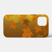 Herfstpatroon met vallende esdoornbladeren en boke Case-Mate iPhone case (Achterkant (horizontaal))