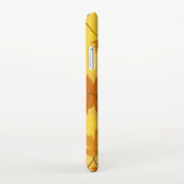 Herfstpatroon met vallende esdoornbladeren en boke iPhone hoesje (Rechterkant)