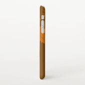 Herfstpatroon met vallende esdoornbladeren en boke iPhone hoesje (Linkerkant)