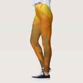 Herfstpatroon met vallende esdoornbladeren en boke leggings (Links)