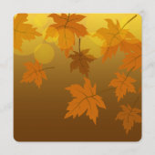 Herfstpatroon met vallende esdoornbladeren en boke menu (Voorkant)