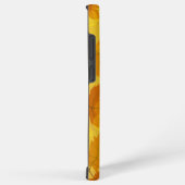 Herfstpatroon met vallende esdoornbladeren en boke samsung galaxy hoesje (Rechterkant)