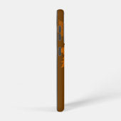 Herfstpatroon met vallende esdoornbladeren en boke samsung galaxy hoesje (Rechterkant)