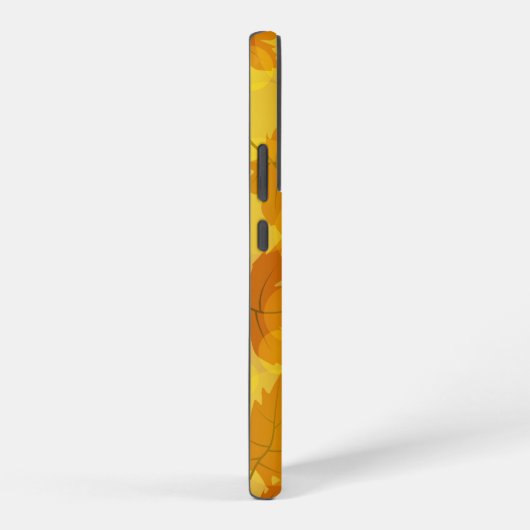 Herfstpatroon met vallende esdoornbladeren en boke samsung galaxy hoesje (Rechterkant)