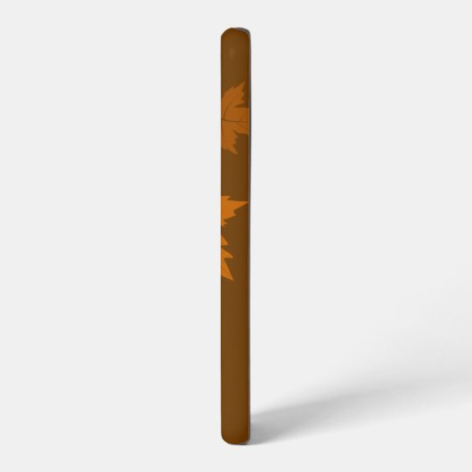 Herfstpatroon met vallende esdoornbladeren en boke samsung galaxy hoesje (Linkerkant)