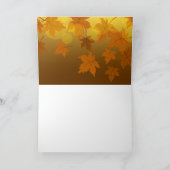 Herfstpatroon met vallende espenbladeren en bokeh (Binnen)