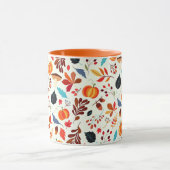 Herfstpatroon Mok Herfstbladeren (Midden)