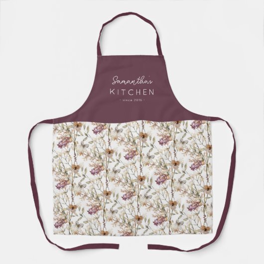 herfstpatroon | Naam Schort (Voorkant)