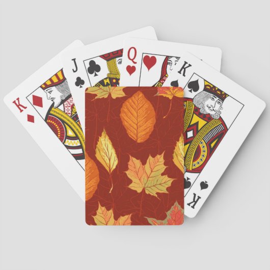 Herfstpatroon Pokerkaarten (Achterkant)