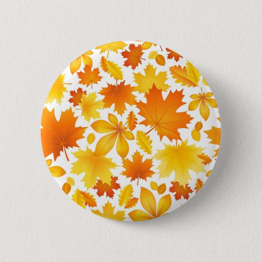 Herfstpatroon Ronde Button 5,7 Cm (Voorkant)