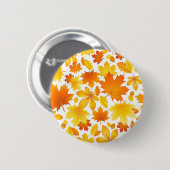 Herfstpatroon Ronde Button 5,7 Cm (Voorkant /achterkant)