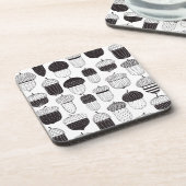 Herfstpatroon van ongebluste zuren bier onderzetter (Linkerzijde)