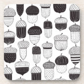 Herfstpatroon van ongebluste zuren bier onderzetter (Voorkant)