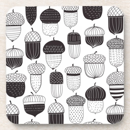 Herfstpatroon van ongebluste zuren bier onderzetter (Voorkant)