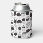 Herfstpatroon van ongebluste zuren blikjeskoeler (Blikje Achterkant)