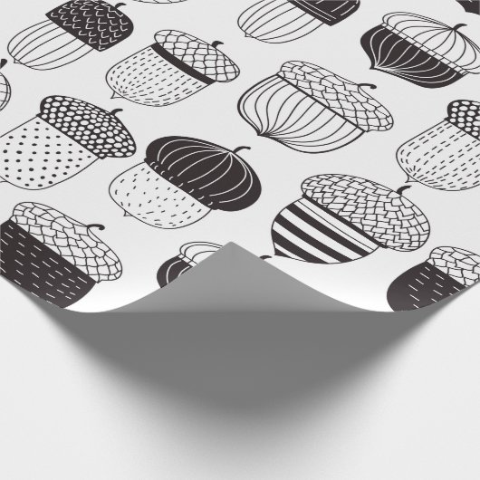 Herfstpatroon van ongebluste zuren cadeaupapier (Hoek)