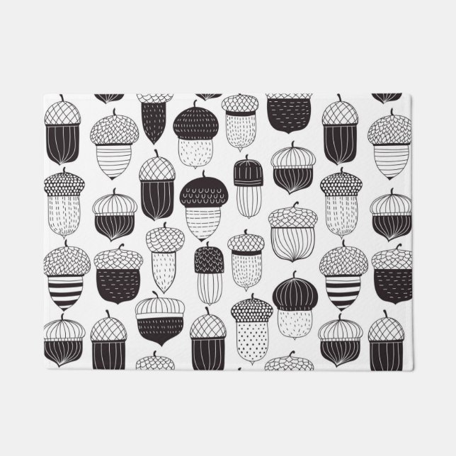 Herfstpatroon van ongebluste zuren deurmat (Voorkant)