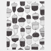 Herfstpatroon van ongebluste zuren fleece deken (Voorkant)