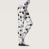 Herfstpatroon van ongebluste zuren leggings (Rechts)
