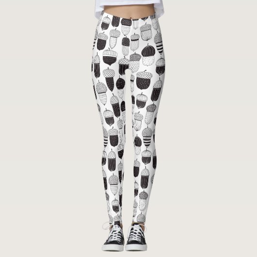 Herfstpatroon van ongebluste zuren leggings (Voorkant)