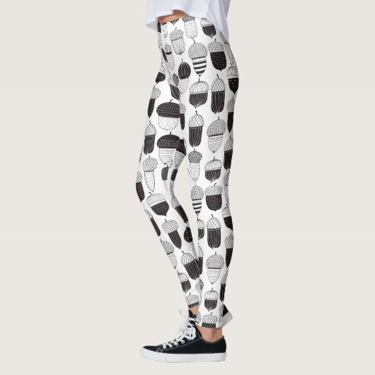 Herfstpatroon van ongebluste zuren leggings (Links)