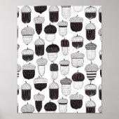 Herfstpatroon van ongebluste zuren poster (Voorkant)