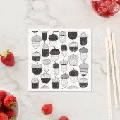 Herfstpatroon van ongebluste zuren servet (Insitu)