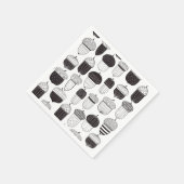 Herfstpatroon van ongebluste zuren servet (Hoek)