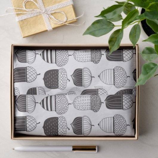 Herfstpatroon van ongebluste zuren tissuepapier (Geschenk)