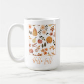 Herfstpatroon van pompoenen Mok (Links)