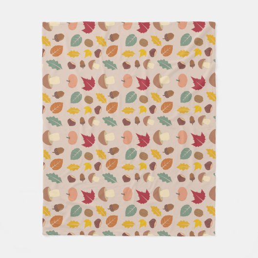 herfstpatroondeken fleece deken (Voorkant)