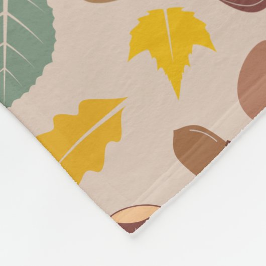 herfstpatroondeken fleece deken (Hoek)