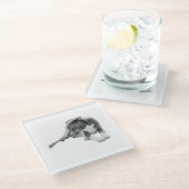 herfstpauze glazen onderzetter (Schuin)