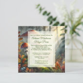 Herfstpicknick Nationale Paddenstoelendag Viering Feestdagenkaart (Staand voorkant)