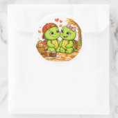 Herfstpicknick Ronde Sticker (Tas)