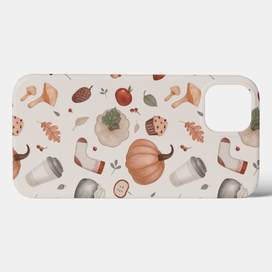 herfstpictogramset Case-Mate iPhone case (Achterkant (horizontaal))