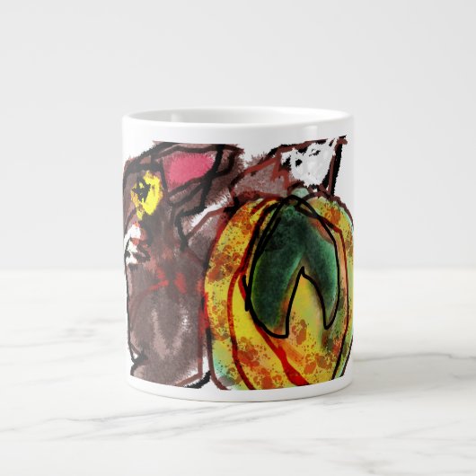 Herfstplan Fox Grote Koffiekop (Voorkant)