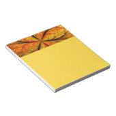 Herfstplant, moderne abstracte fractal kunst blad notitieblok (Schuin)