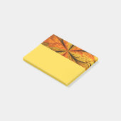 Herfstplant, moderne abstracte fractal kunst blad post-it® notes (Schuin)