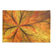 Herfstplant, moderne abstracte fractale kunstblad kussensloop (Achterkant)