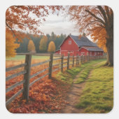 Herfstplein Sticker (Voorkant)