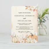 Herfstpomp met Bloemen in Landelijke Stijl Kaart (Staand voorkant)