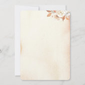 Herfstpomp met Bloemen in Landelijke Stijl Kaart (Achterkant)